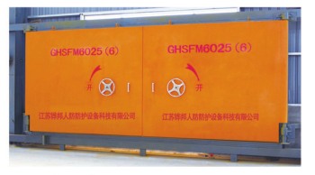 鋼結(jié)構活門檻雙扇防護密閉門